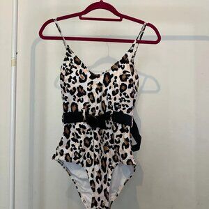Leopard print swimsuit